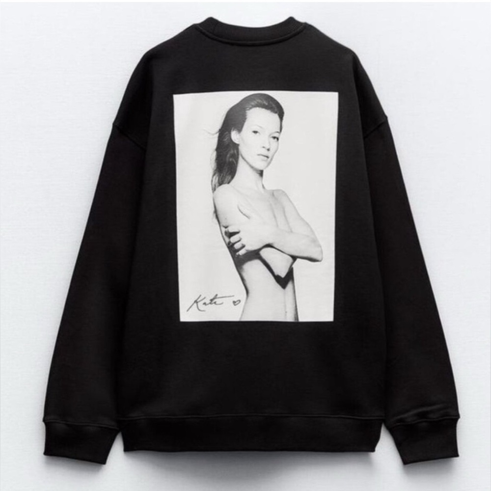 Rare Kate Moss Iconic Images/ Terry O’Neill Zara Sweatshirt/Small